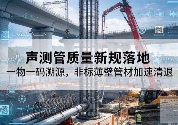 杂多声测管质量新规落地，一物一码溯源，非标薄壁管材加速清退